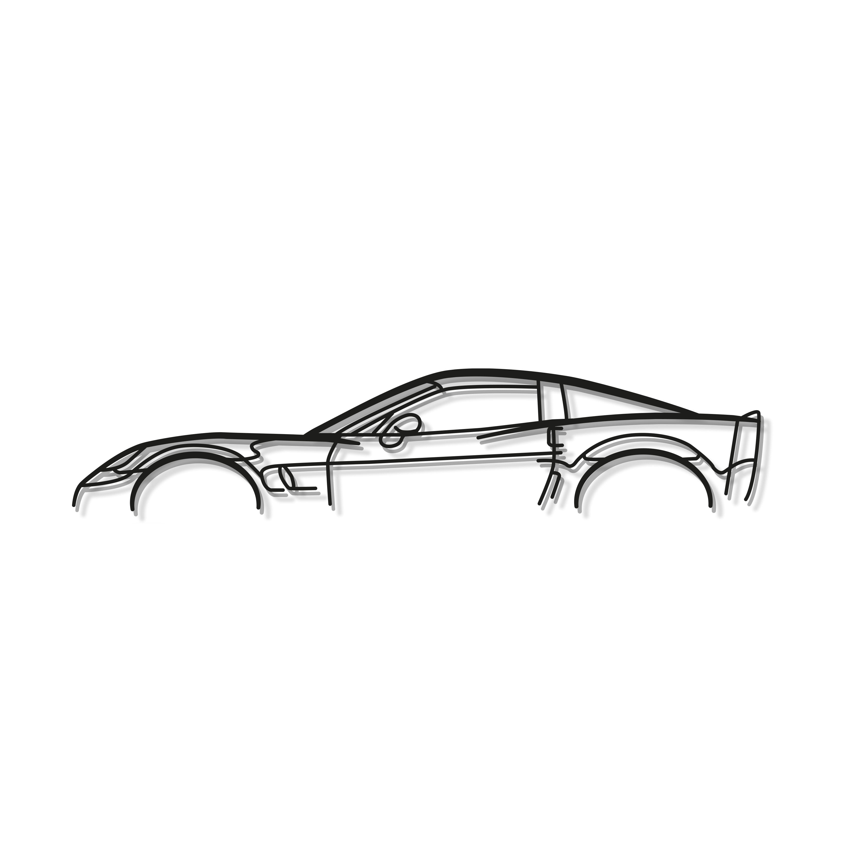 Corvette C6 ZR1 Classic Metal Car Wall Art - MT0917