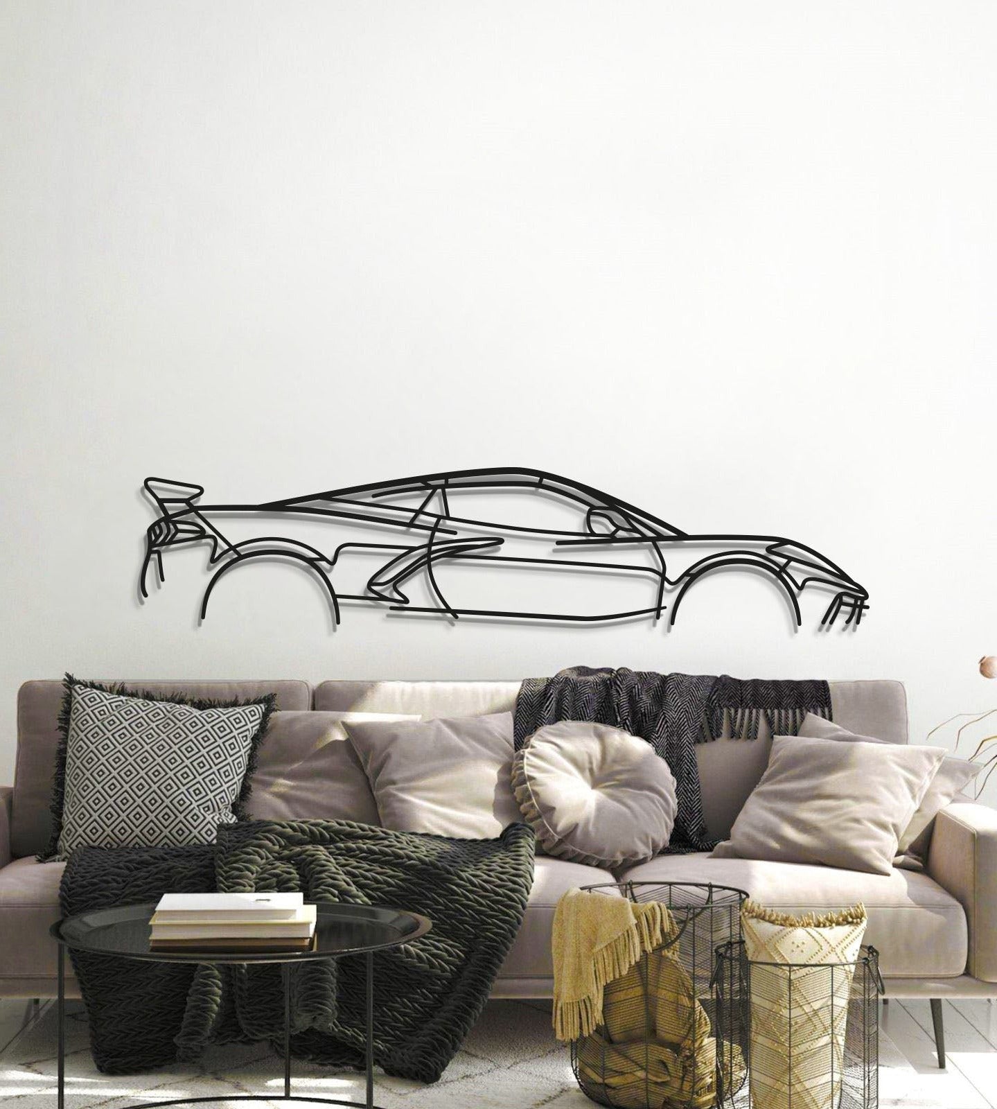 Detailed Chevrolet Corvette C8 Stingray Metal Art Durable Laser Cut Steel Construction