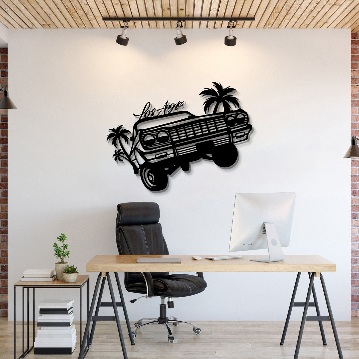 Impala Los Angeles Metal Car Wall Art - MT0992