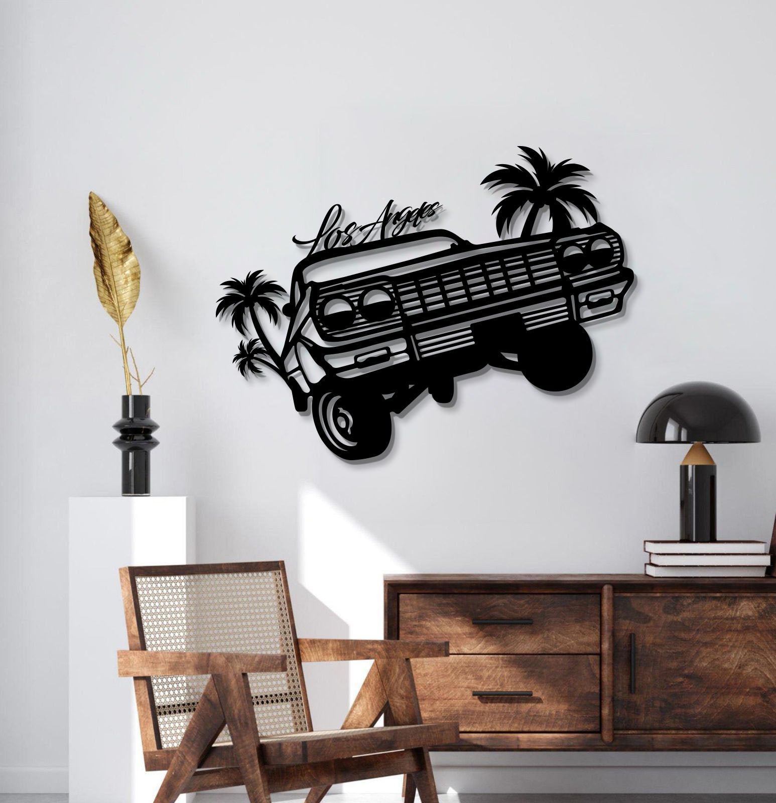 Impala Los Angeles Metal Car Wall Art - MT0992