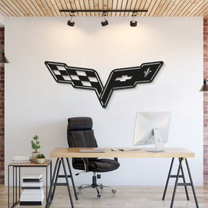 Corvette - Metal Emblem - Official Licensed Model Car - MT0926