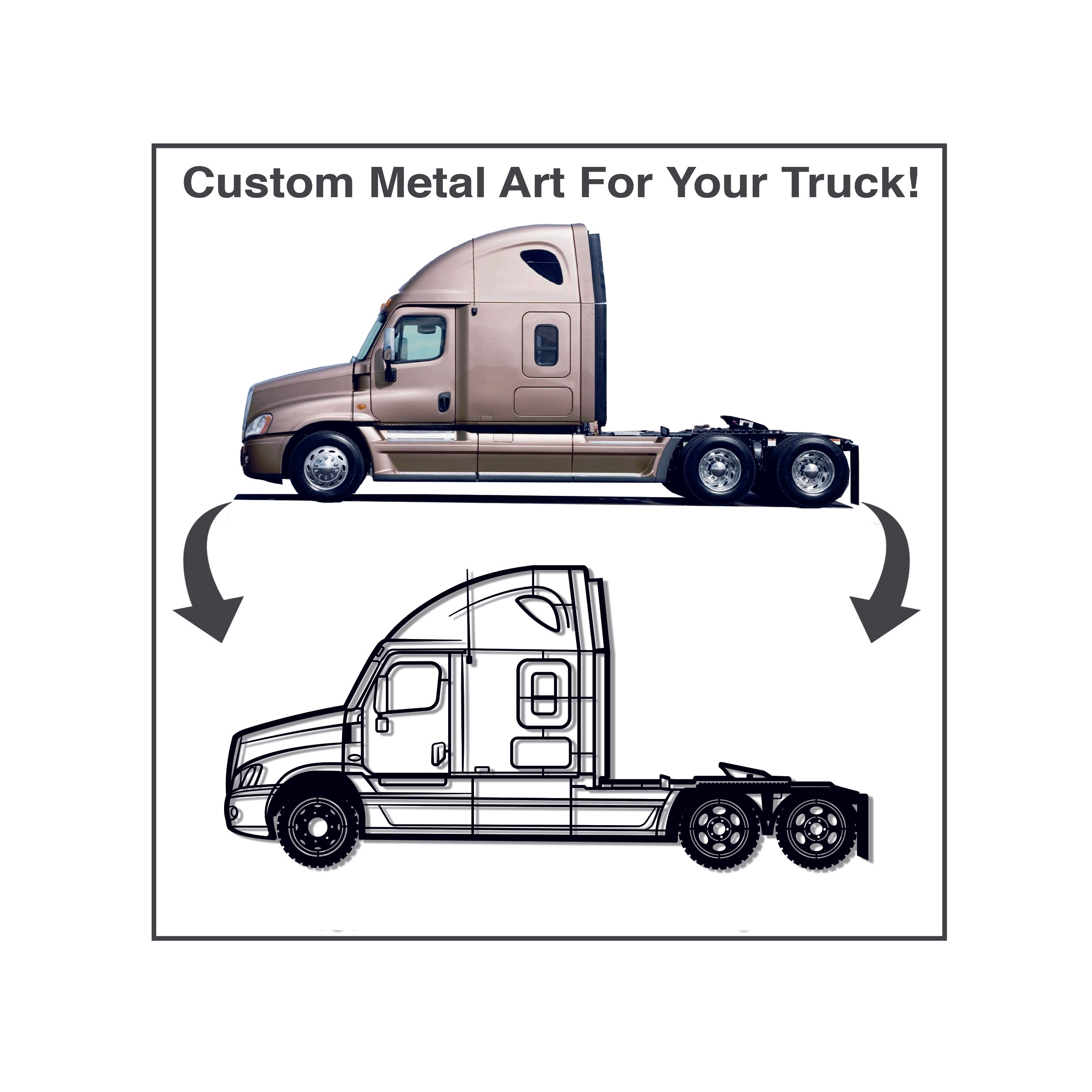 Your Personalized Truck Metal Wall Art - MT1118