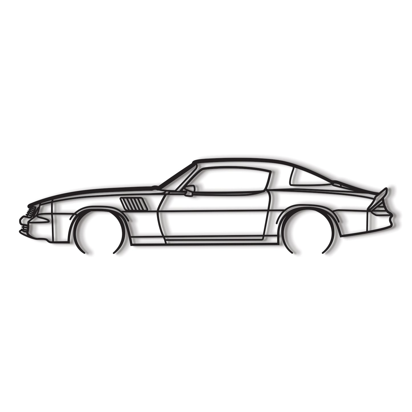 1978 Camaro Z28 Side Profile Metal Wall Art for Garage Decor