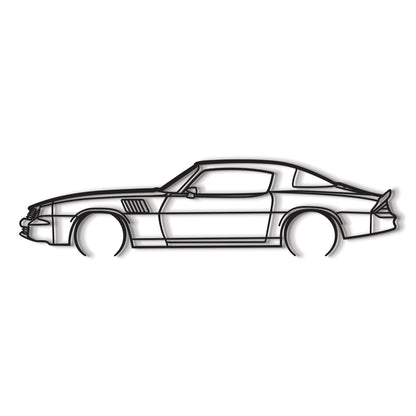 1978 Camaro Z28 Side Profile Metal Wall Art for Garage Decor