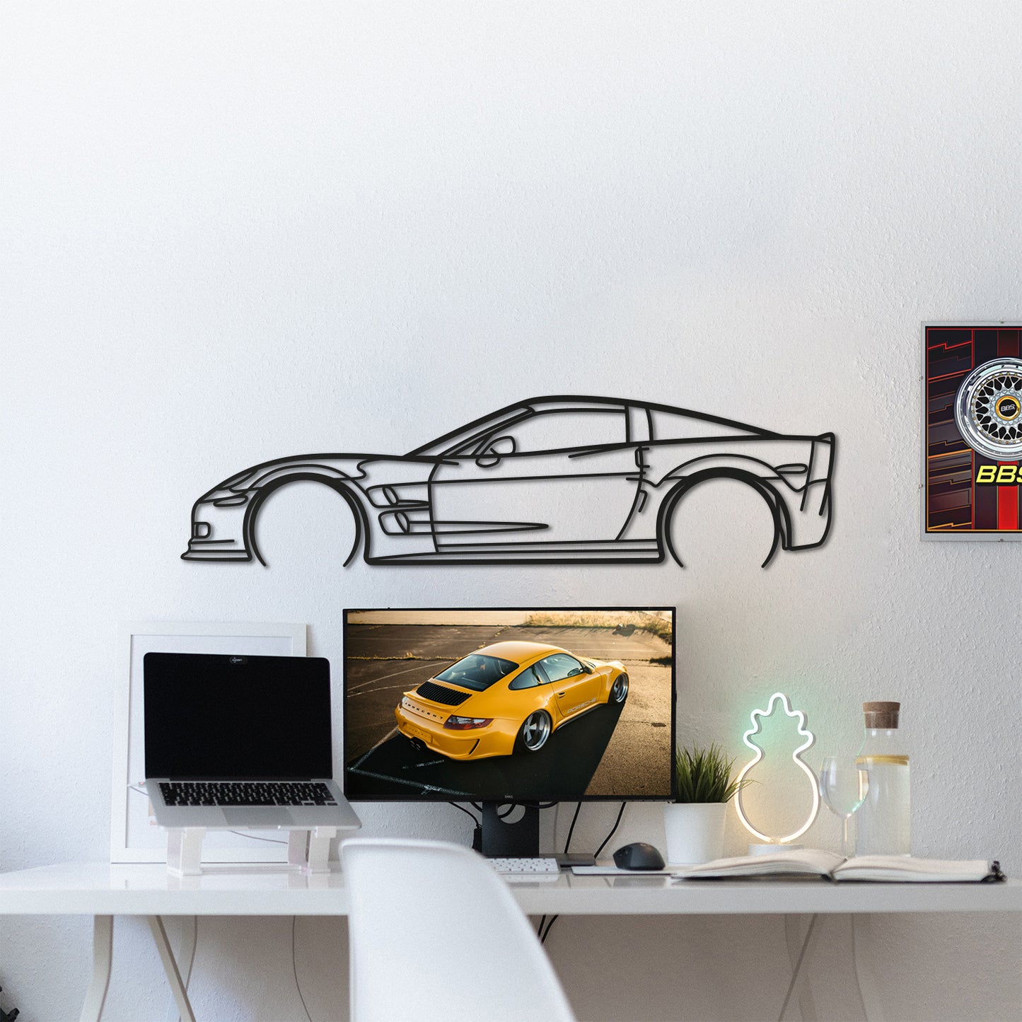 Corvette C6 ZR1 Metal Car Wall Art - MT0919
