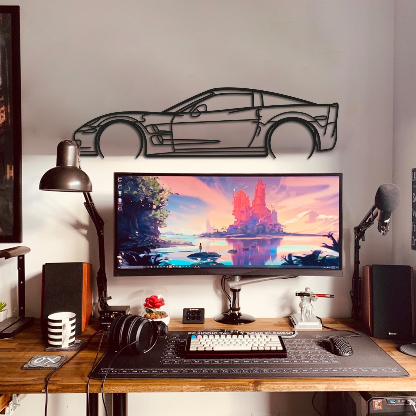 Corvette C6 ZR1 Metal Car Wall Art - MT0919