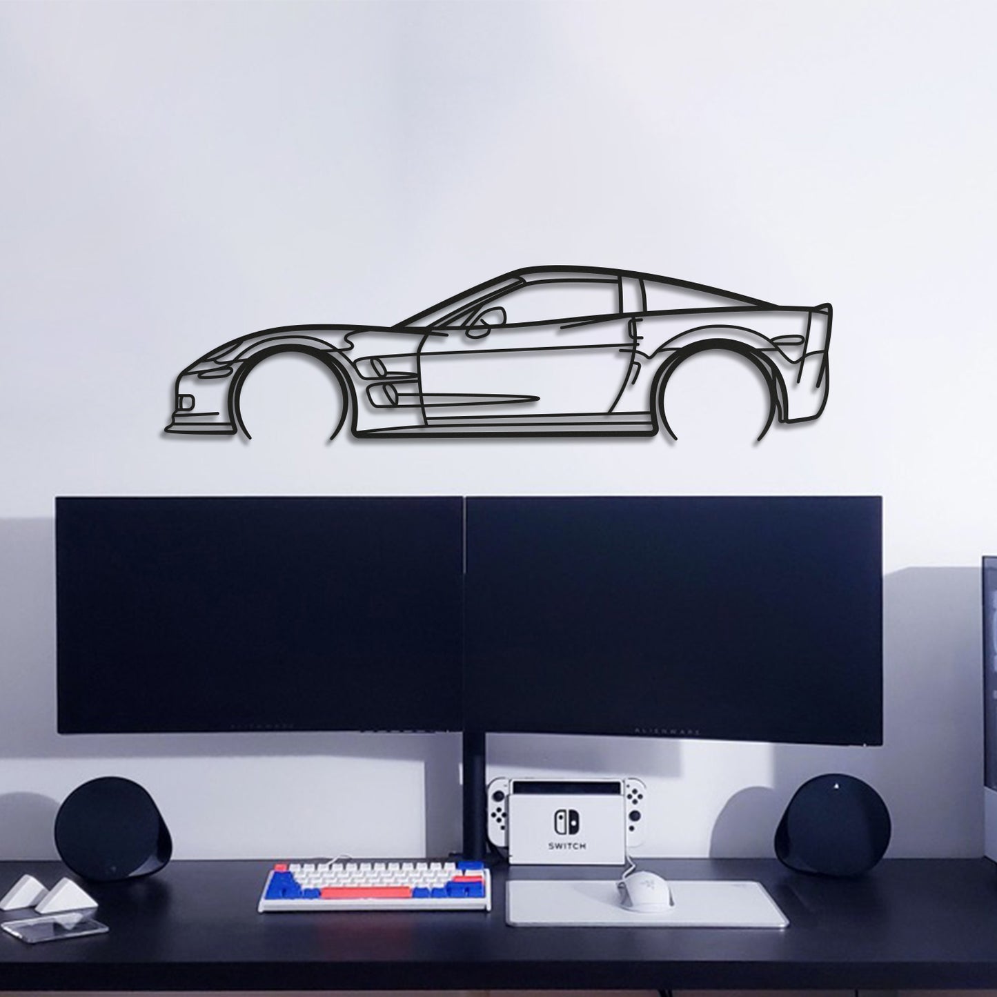 Corvette C6 ZR1 Metal Car Wall Art - MT0919
