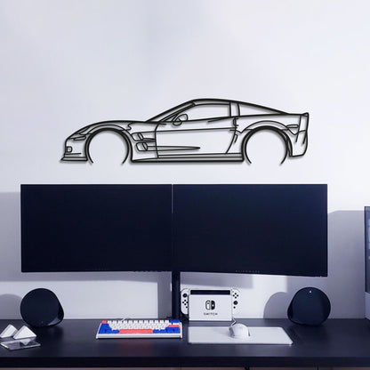Corvette C6 ZR1 Metal Car Wall Art - MT0919
