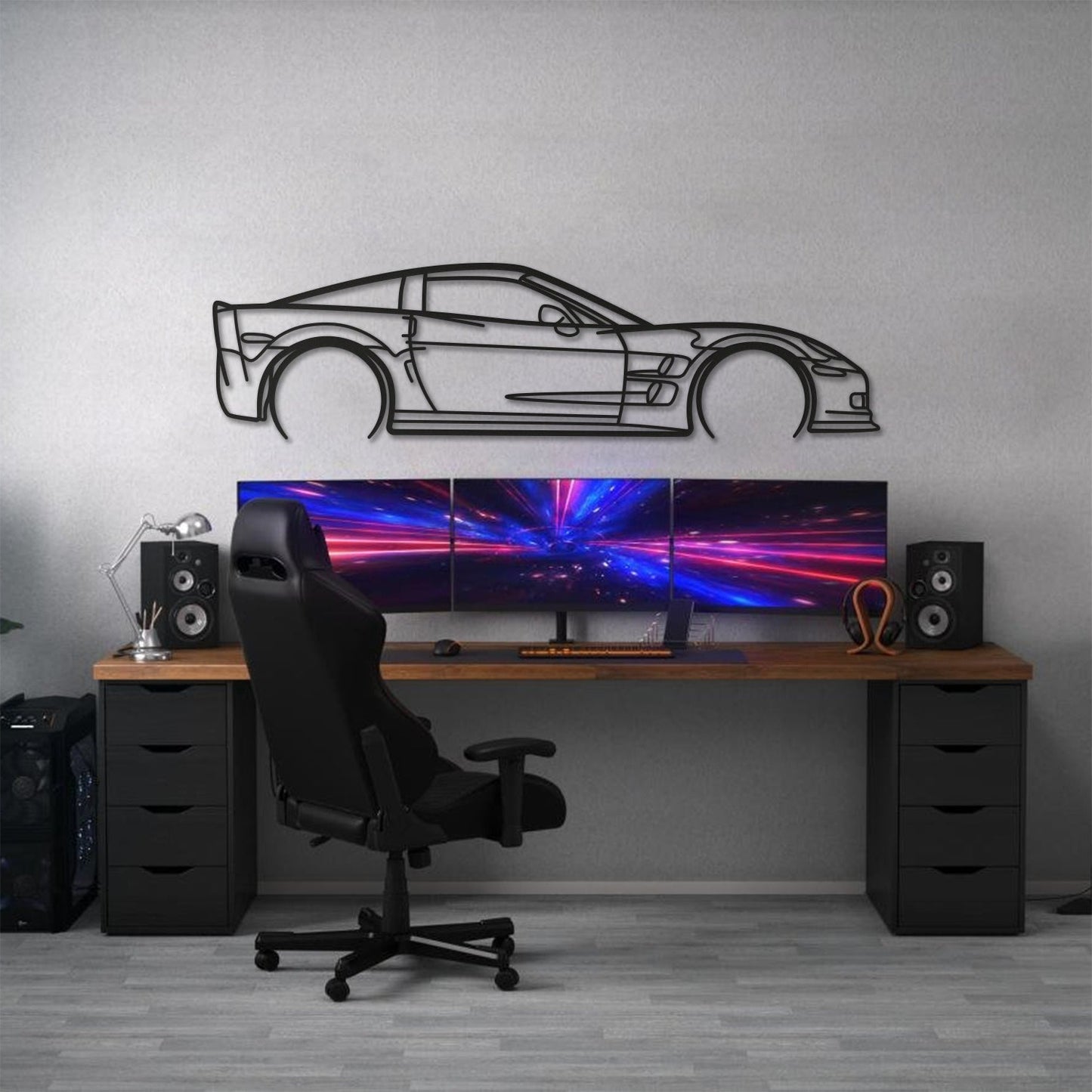 Corvette C6 ZR1 Metal Car Wall Art - MT0919