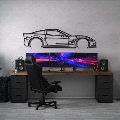 Corvette C6 ZR1 Metal Car Wall Art - MT0919