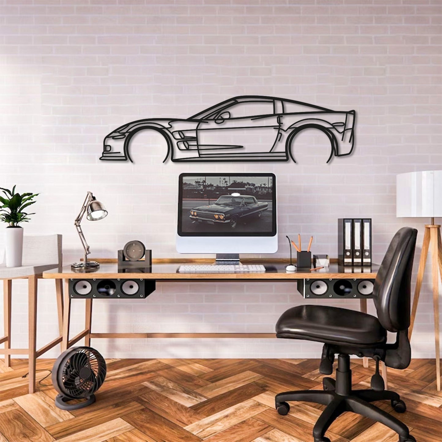 Corvette C6 ZR1 Metal Car Wall Art - MT0919