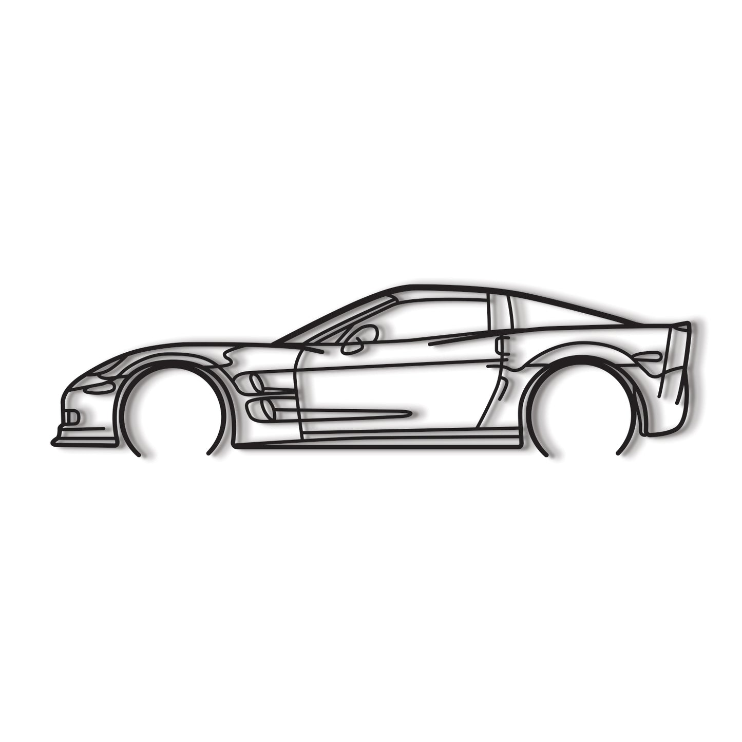Corvette C6 ZR1 Metal Car Wall Art - MT0919
