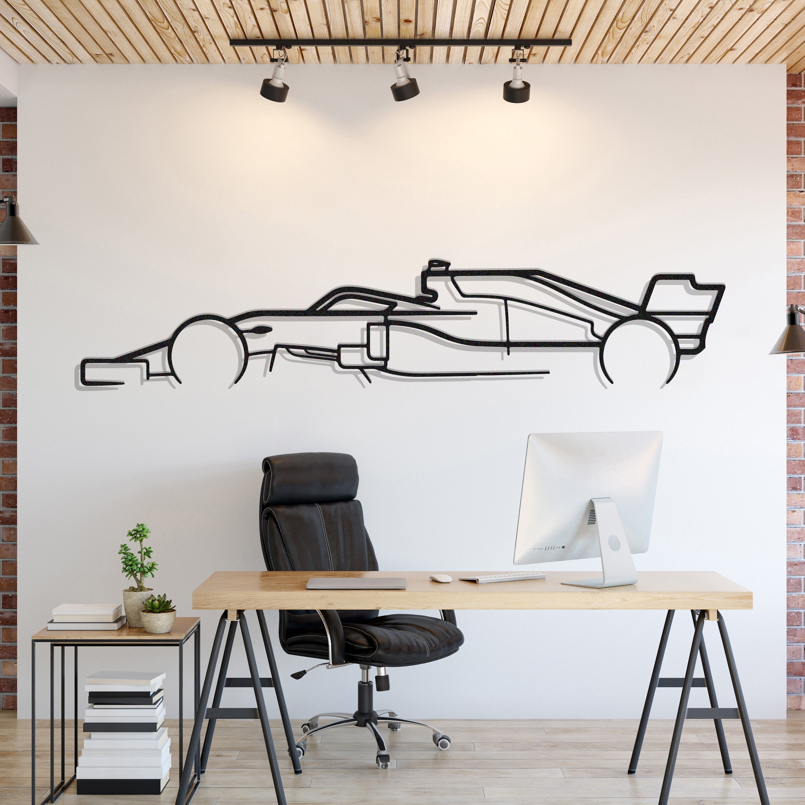 Formula1 F1 Metal Car Wall Art - MT0983