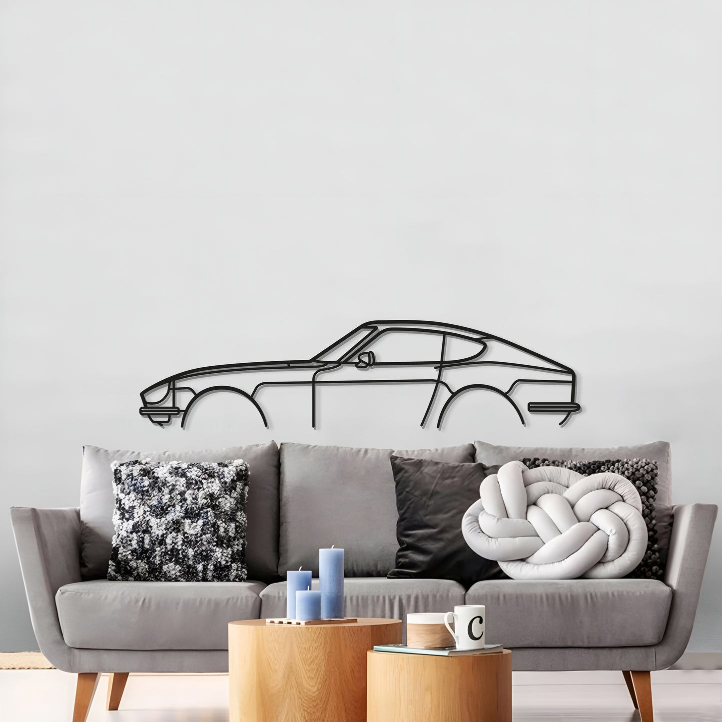 Handcrafted Datsun 240Z / 280Z Metal Wall Decoration Vintage Coupe