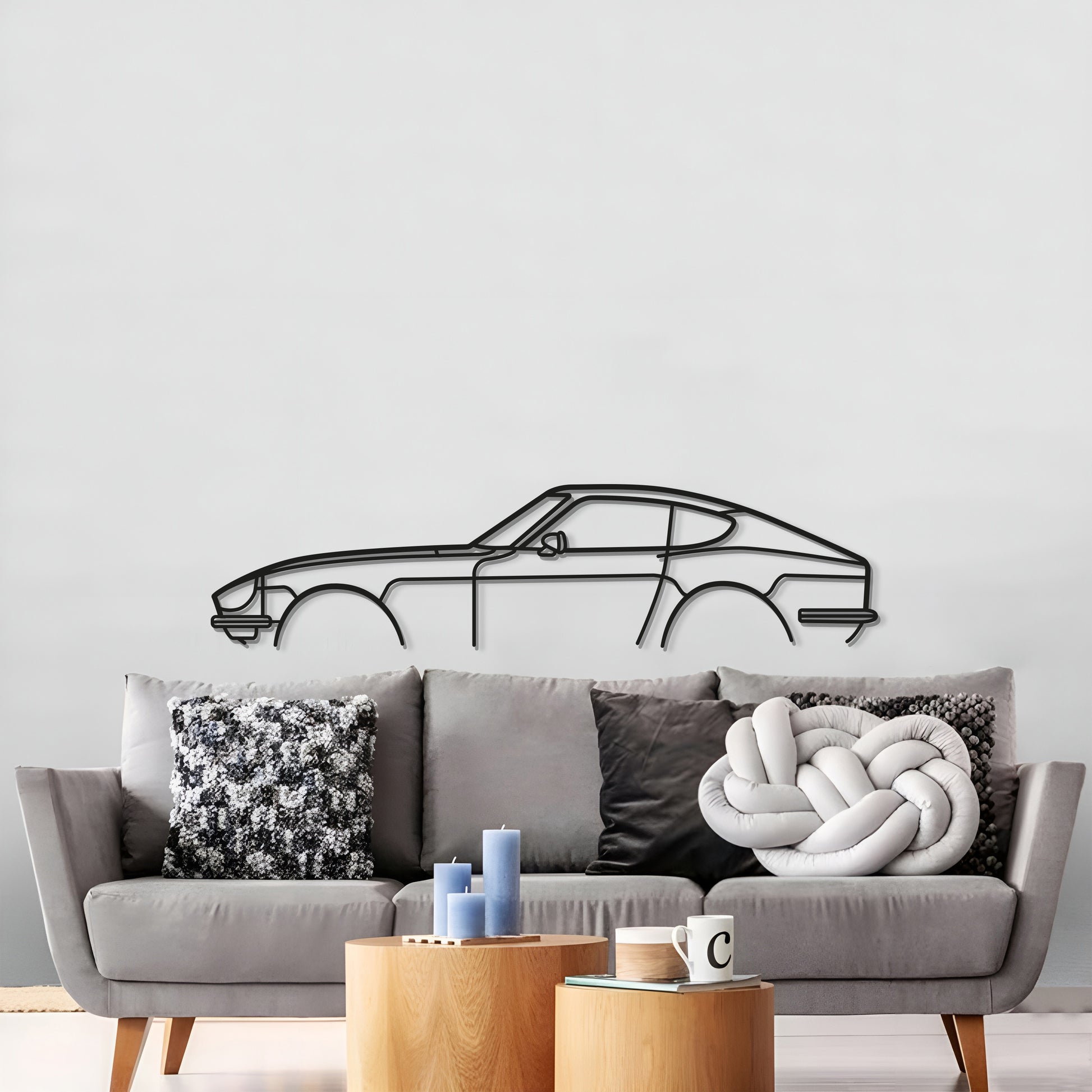 Handcrafted Datsun 240Z / 280Z Metal Wall Decoration Vintage Coupe