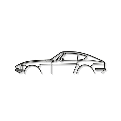 Detailed Metal Wall Silhouette Of Datsun 240Z / 280Z Legendary Coupe