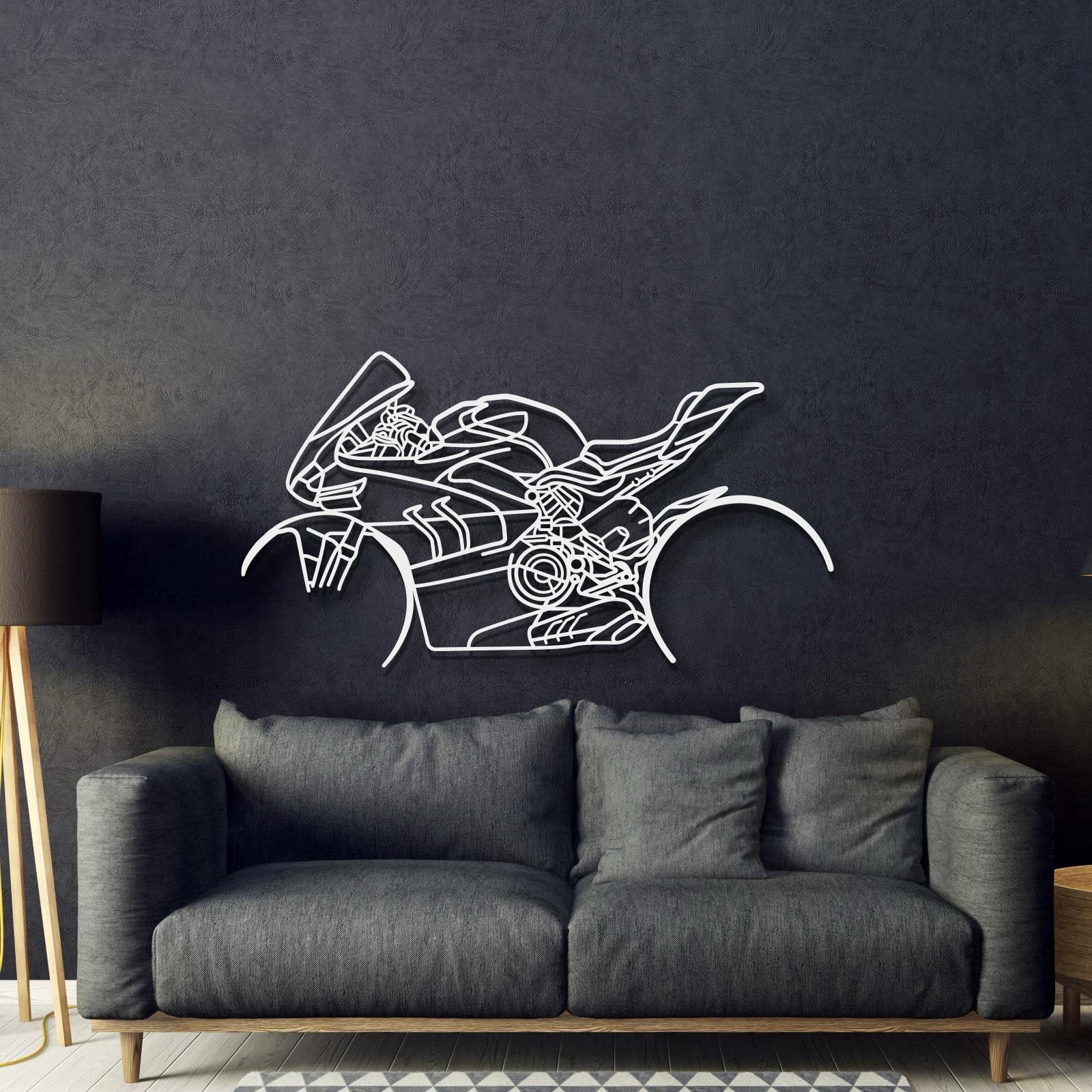 V4SP Metal Motorcycle Wall Art - MT1105