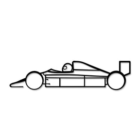 Formula 1 1980 Metal Car Wall Art - MT0974