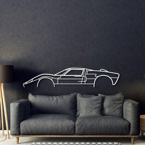 GT-40 Classic Metal Car Wall Art - MT0987