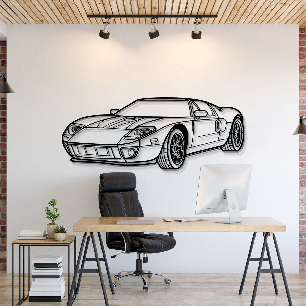 GT Perspective Metal Car Wall Art - MT1127