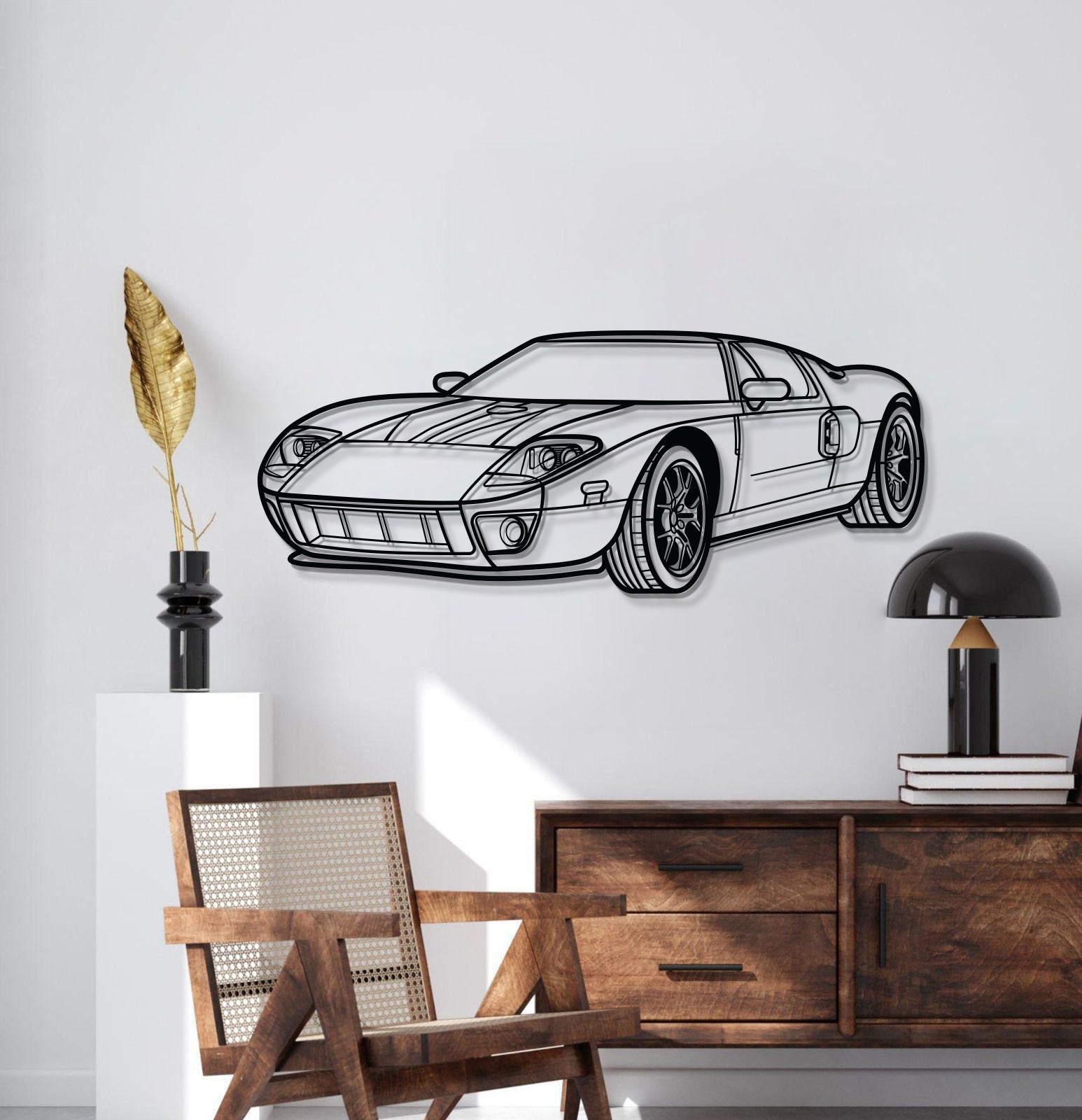 GT Perspective Metal Car Wall Art - MT1127