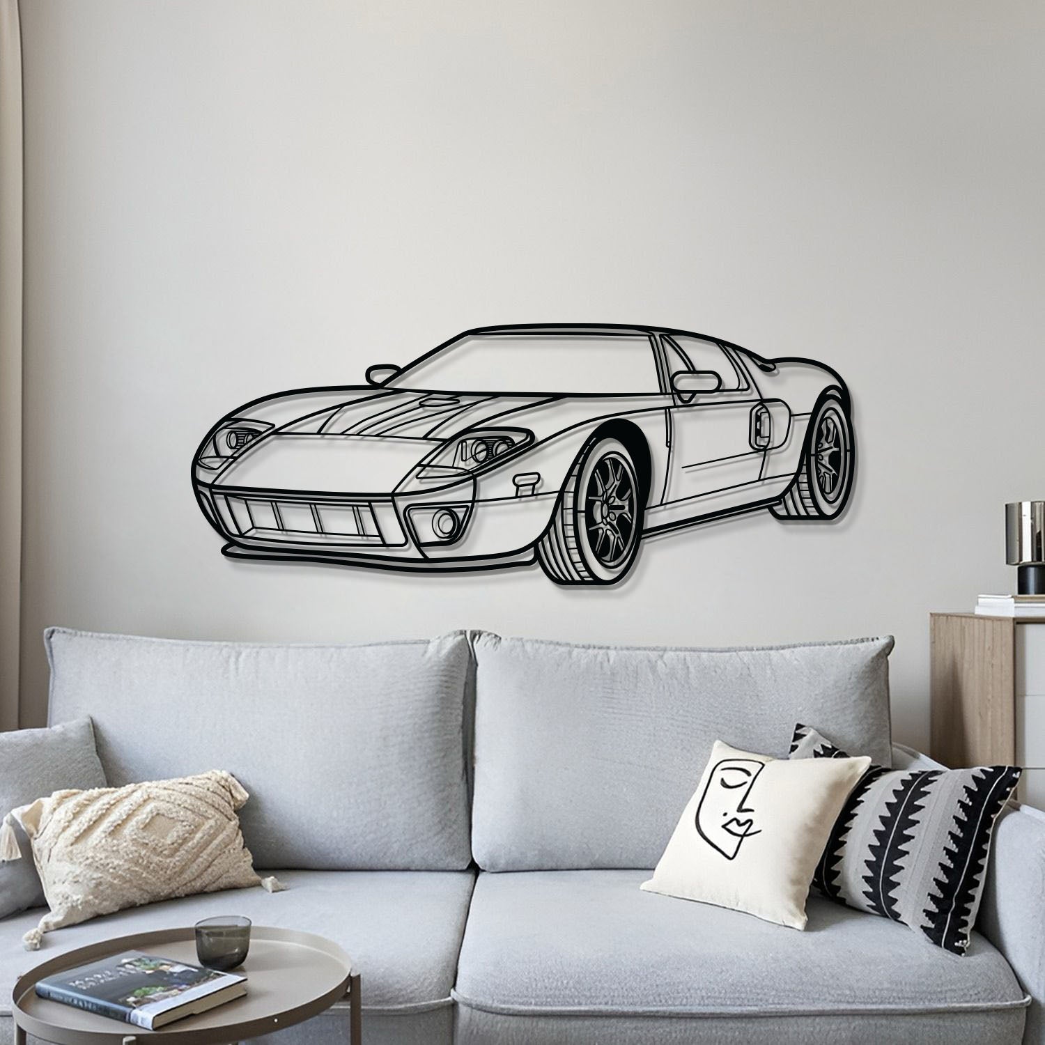 GT Perspective Metal Car Wall Art - MT1127