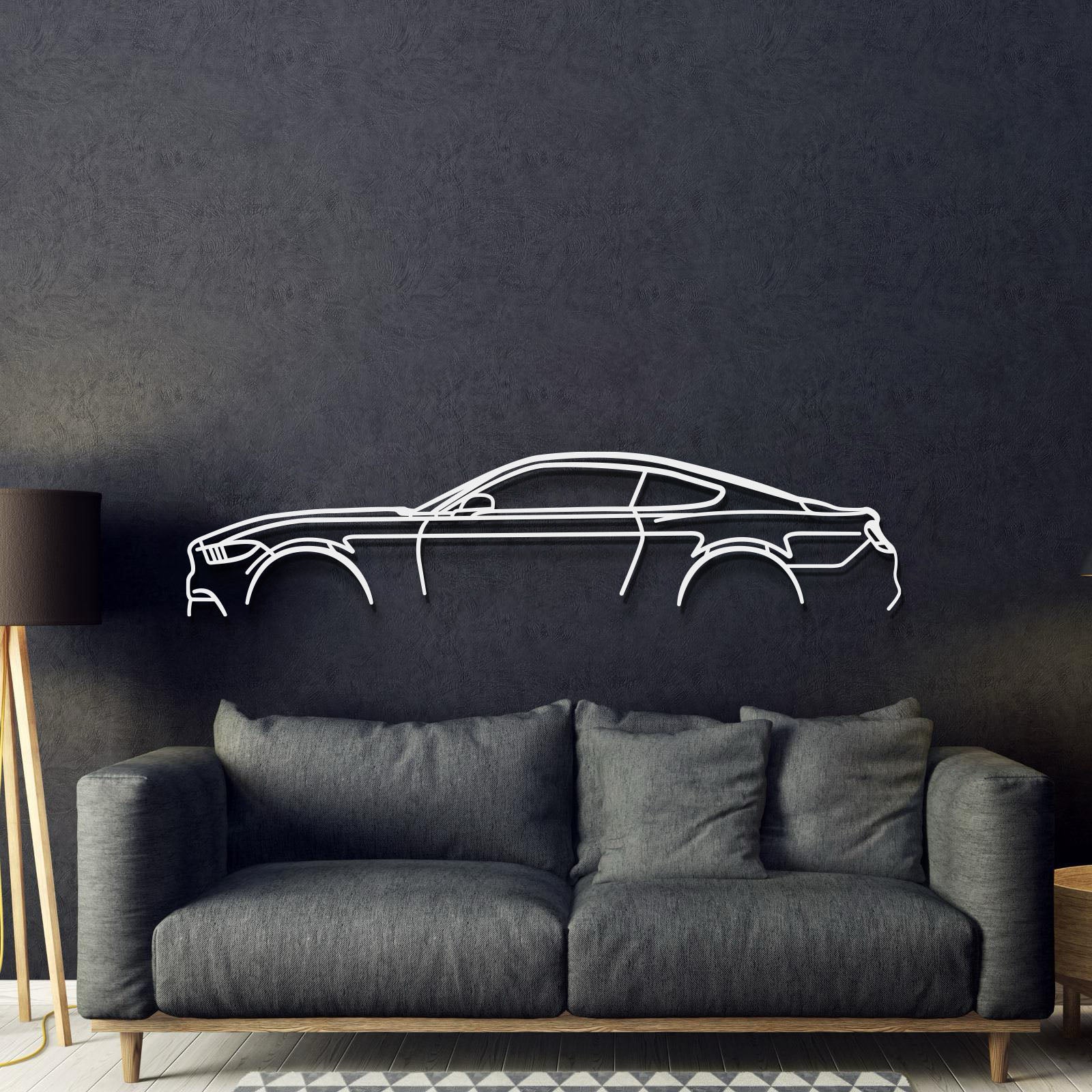 Mustang GT S550 Classic Metal Car Wall Art - MT1058