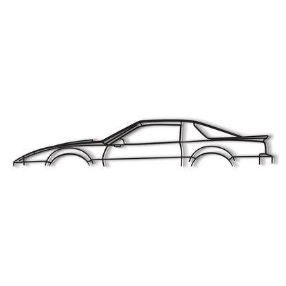 Industrial Style 1988 Ford Firebird Classic Metal Wall Decor Minimalist Silhouette