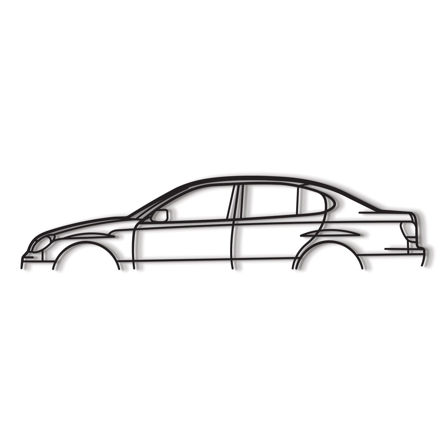 2002 GS300 Classic Metal Car Wall Art - MT0300