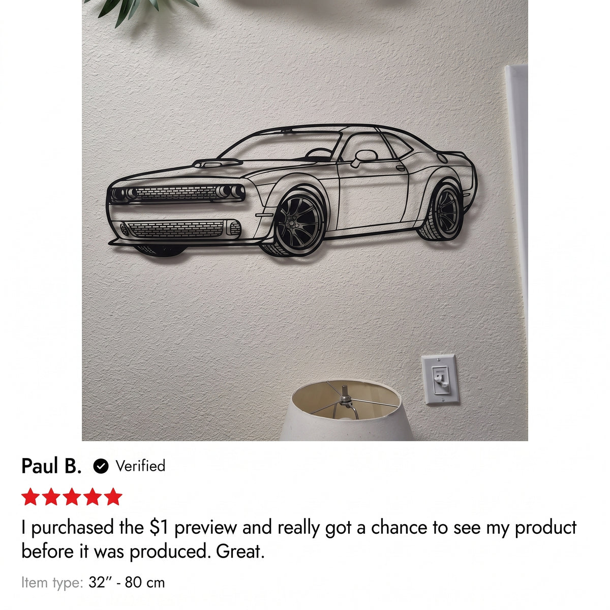 $1 Custom Design Preview: See Your Design Before You Buy (Cars & Motorcycles Only)