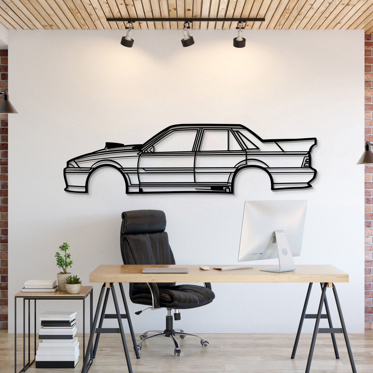 Blown 355 2Angry Metal Car Wandkunst - MT0891