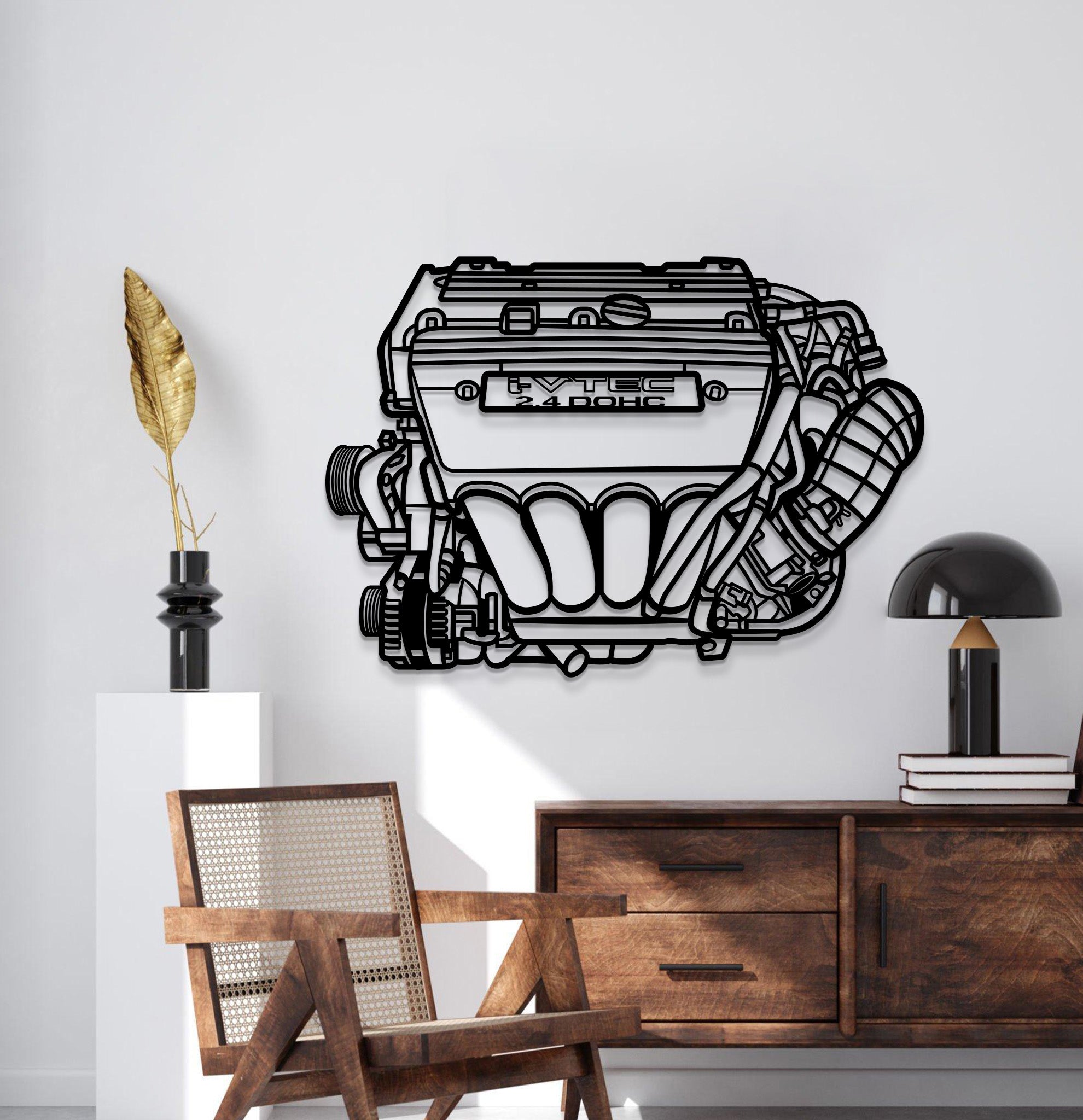 K24 Metal Engine Block Wall Art - MTEB-0005