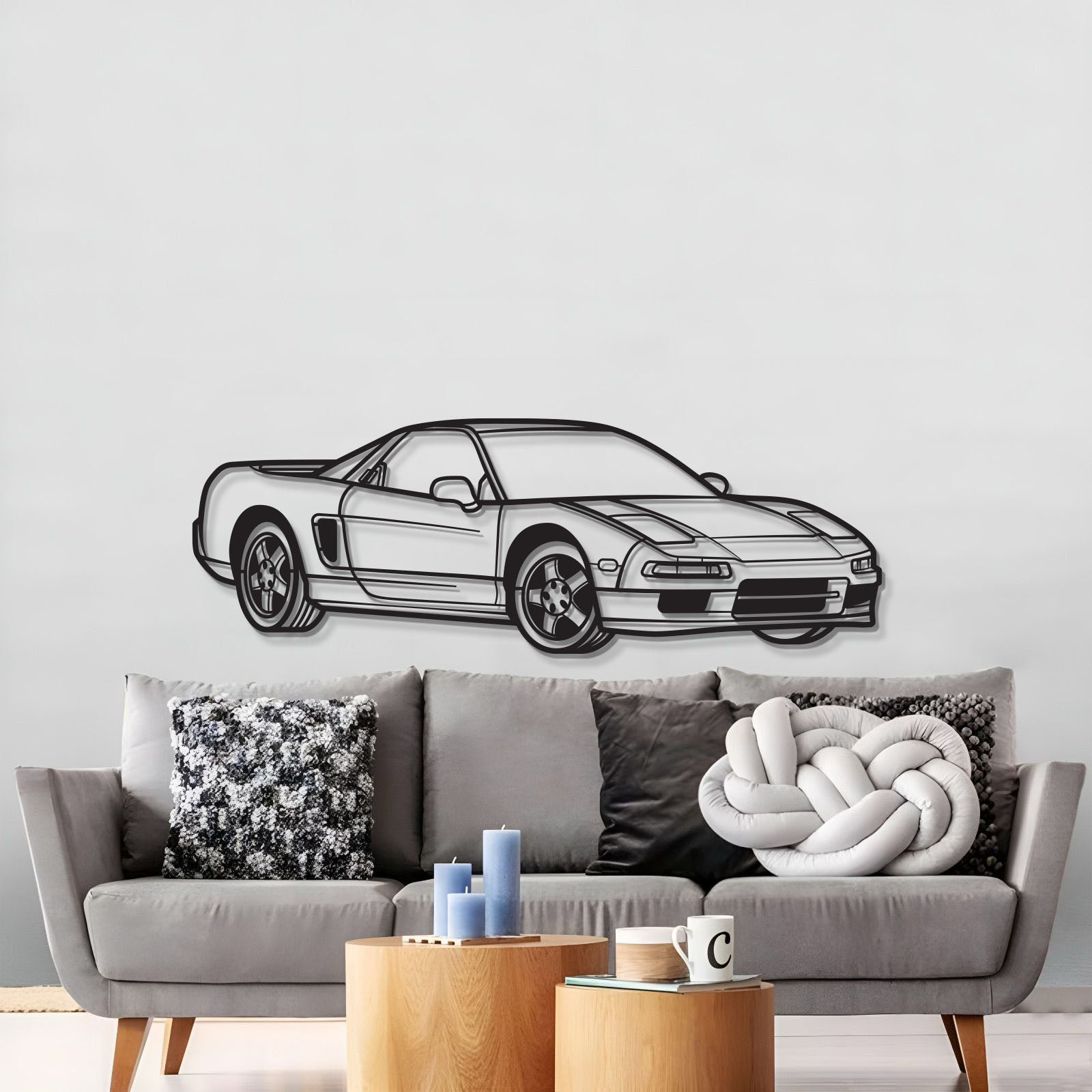 NSX Perspective Metal Car Wall Art - MT1128