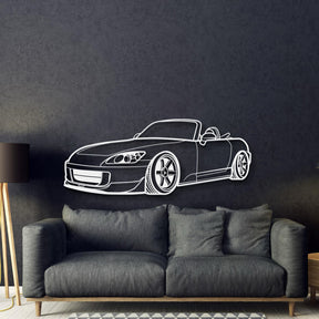 S2000 Perspective Metal Car Wall Art - MT1134