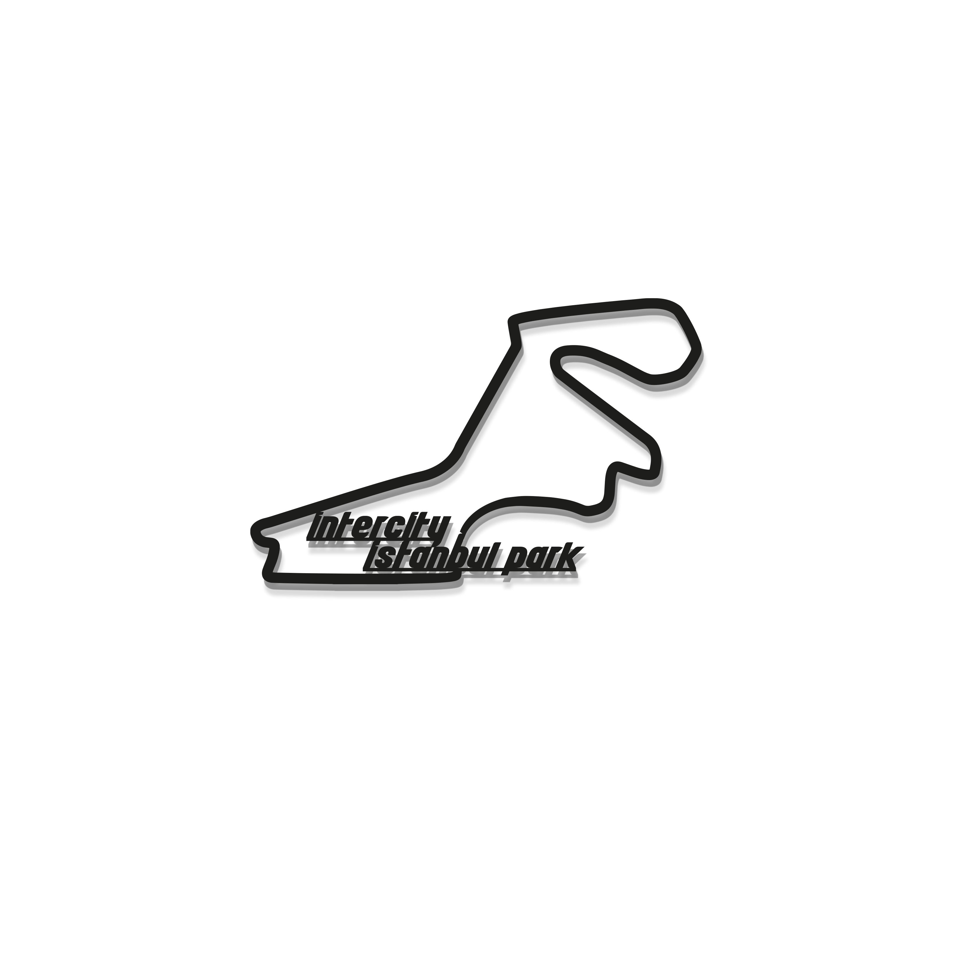 Intercity Istanbul Park Formula 1 Metal Circuit Wall Art - MT0995