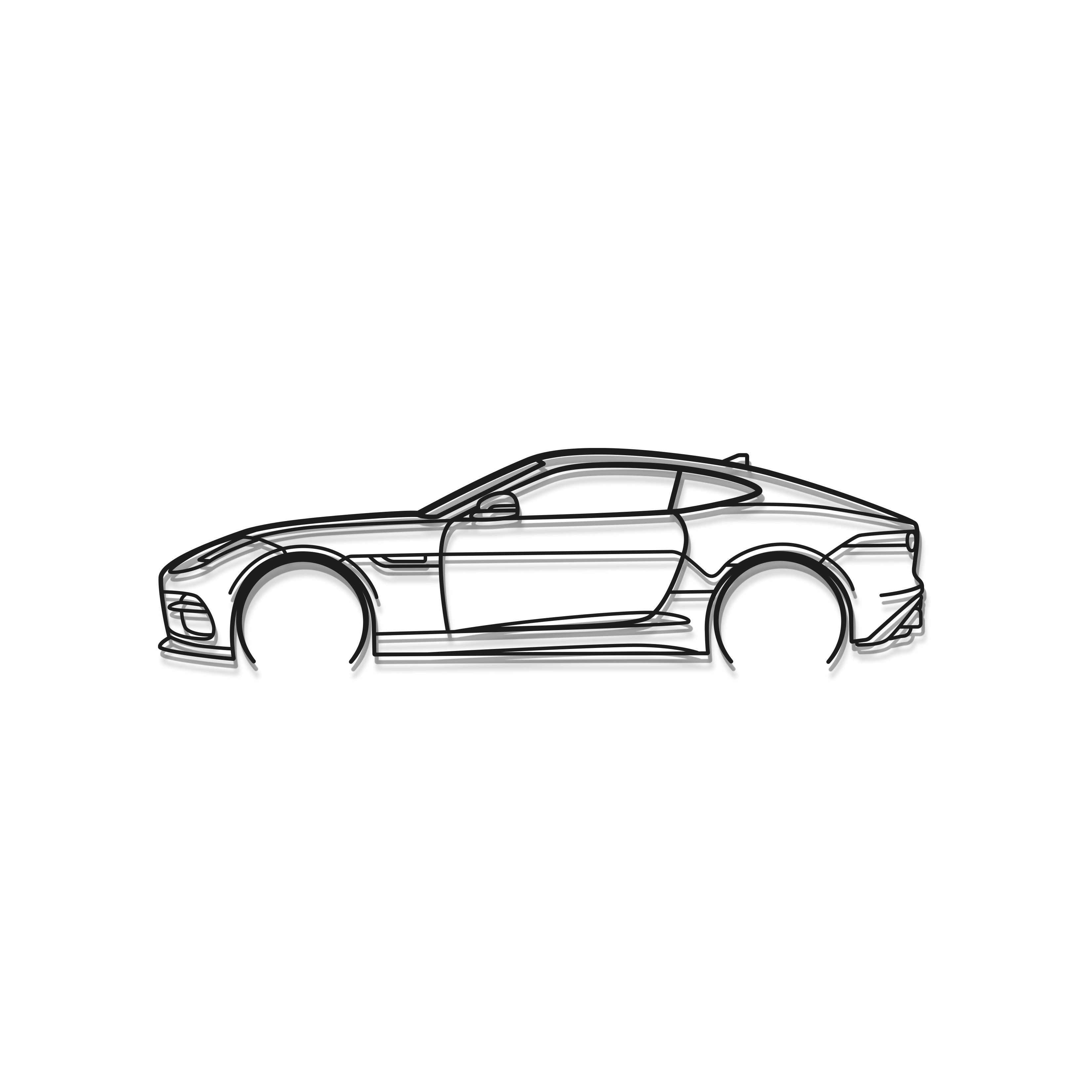 F-Type R Metal Car Wall Art - MT0968