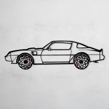 1979 Trans Am Metal Wall Art – Spinning Wheel Edition-KAFMEKA001