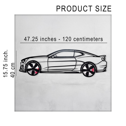 2019 Camaro ZL1 Metal Wall Art – Spinning Wheels Muscle Decor-KAFMEKA005