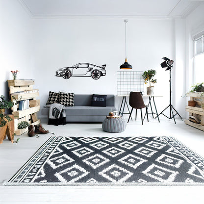 2019 911 GT2 RS Wall Art – Steel Cut with Spinning Wheels-KAFMEKA006