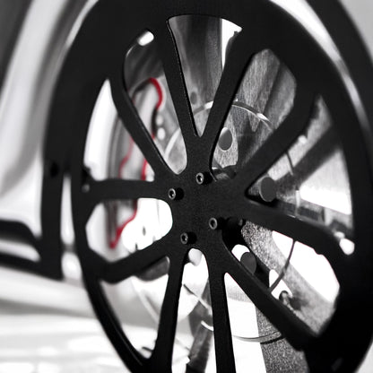 2020 Cayman GT4 Wall Art – Steel Silhouette with Spinning Wheels-KAFMEKA007