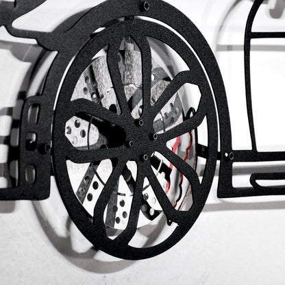 2020 Cayman GT4 Wall Art – Steel Silhouette with Spinning Wheels-KAFMEKA007