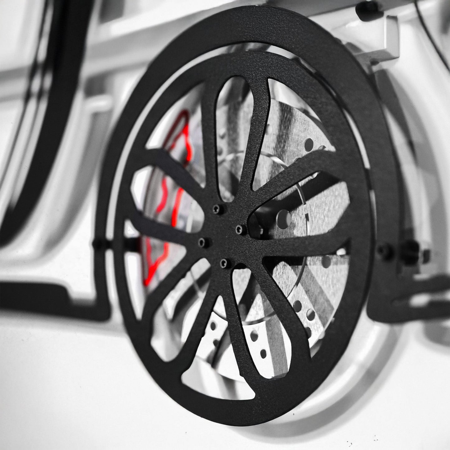 2022 Cayman 718 GT4 Wall Art – Steel Cut with Spinning Wheels-KAFMEKA008