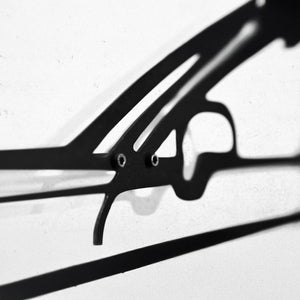 2022 Panamera 4S Wall Art – Steel Silhouette with Spinning Wheels-KAFMEKA009