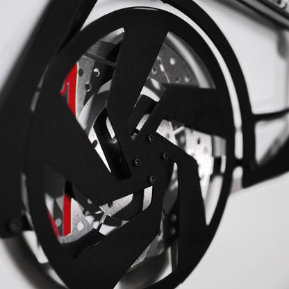 2022 Golf GTI Wall Art – Steel Silhouette with Spinning Wheels-KAFMEKA010