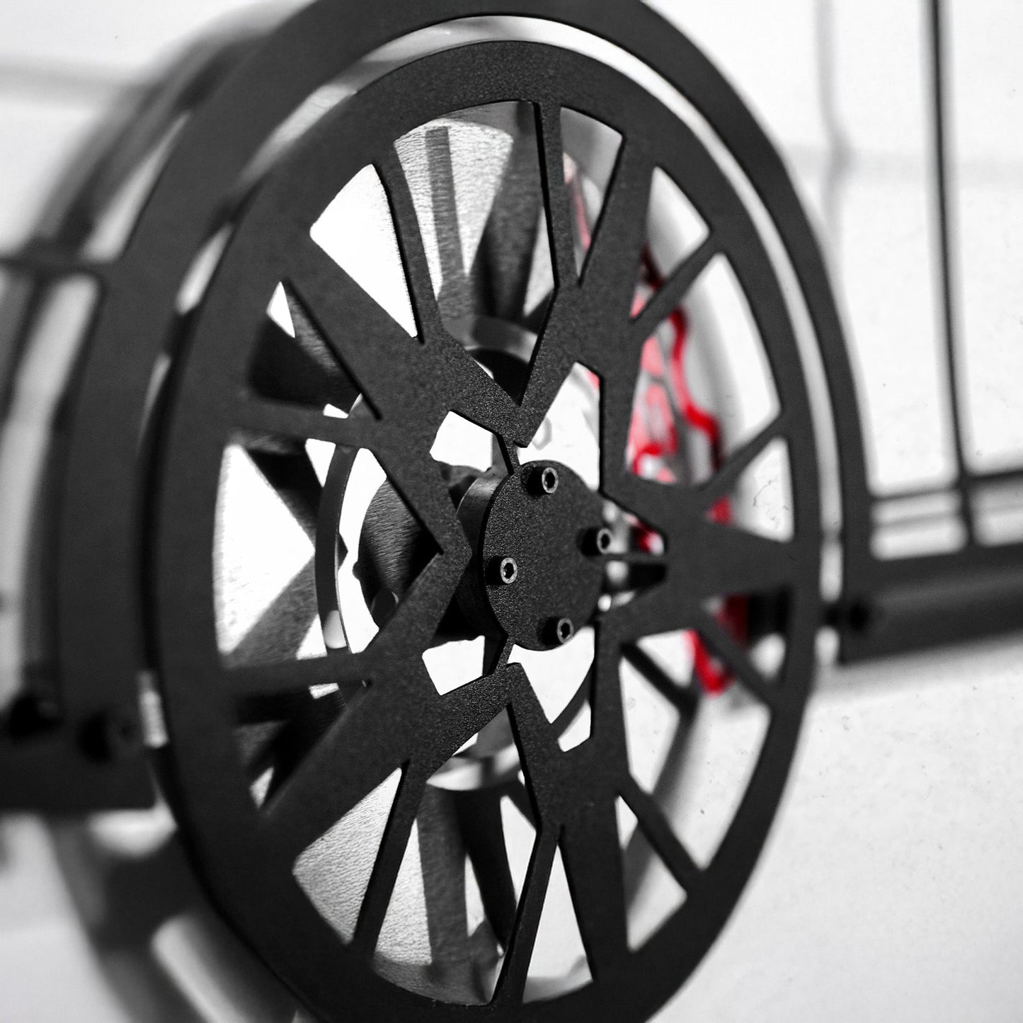 S4 Wall Art – Steel Silhouette with Spinning Wheels -KAFMEKA011