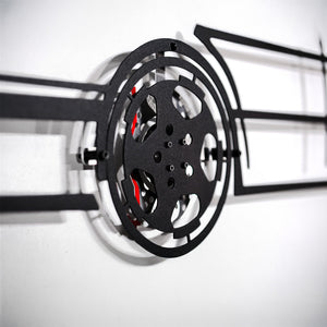 E34 M5 Wall Art – Classic Steel Silhouette with Spinning Wheels-KAFMEKA014