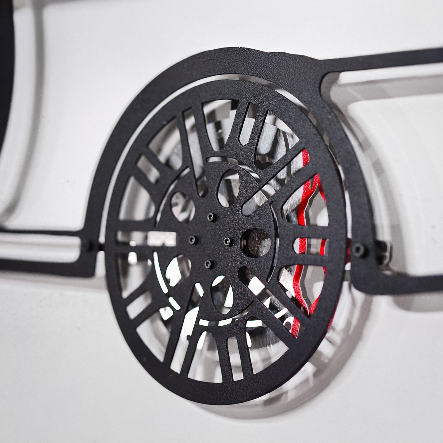 E46 M3 Wall Art – Steel Silhouette with Spinning Wheels-KAFMEKA016