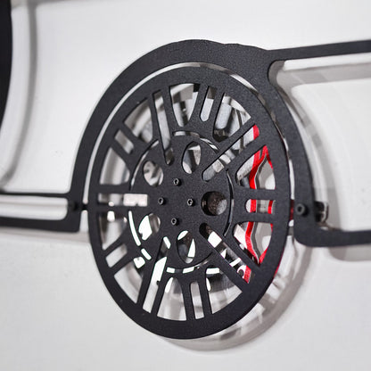 E46 M3 Wall Art – Steel Silhouette with Spinning Wheels-KAFMEKA016