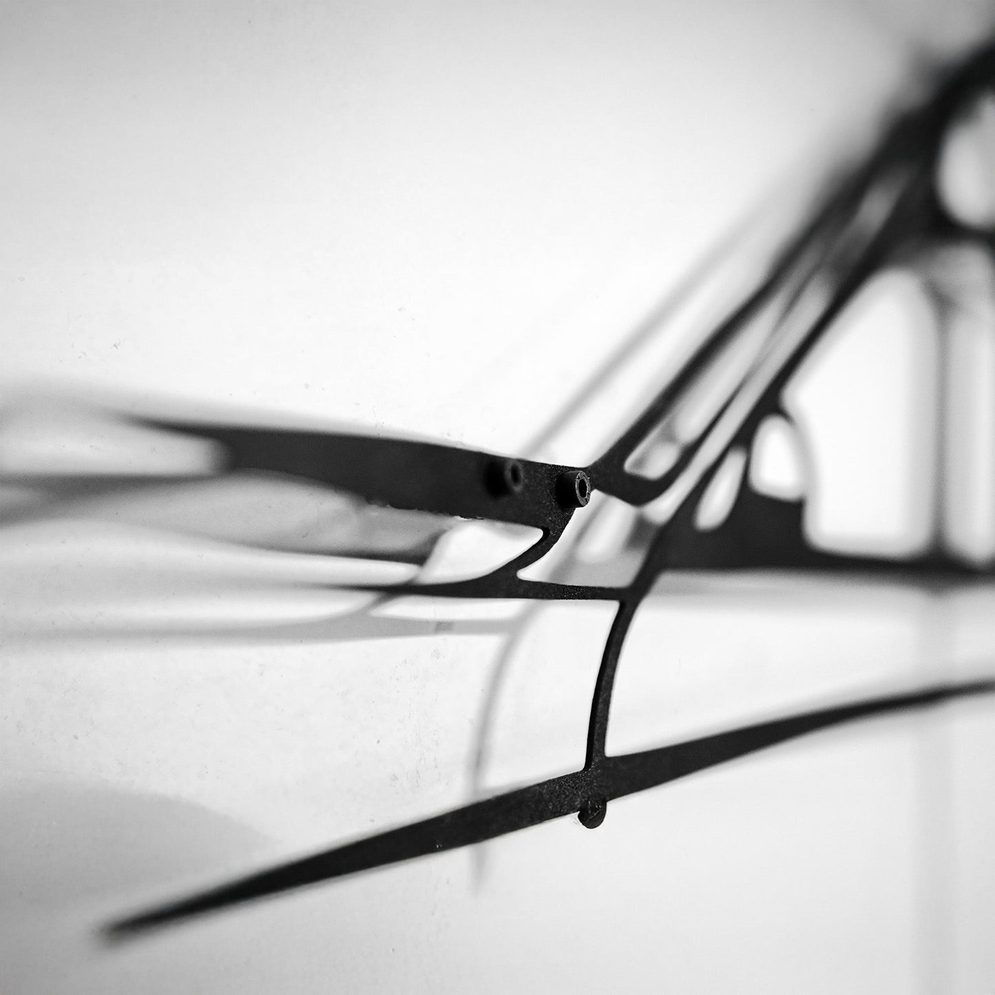 M3 F80 Wandkunst – F80 Stahlsilhouette mit sich drehenden Rädern-KAFMEKA017