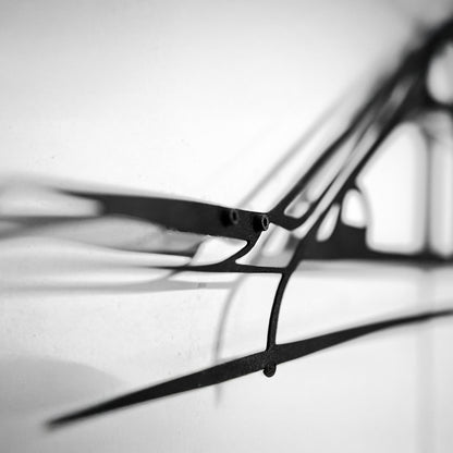 M3 F80 Wandkunst – F80 Stahlsilhouette mit sich drehenden Rädern-KAFMEKA017